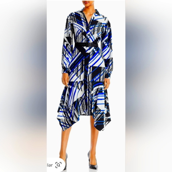 Karl Lagerfeld Dresses & Skirts - Karl lagerfeld Paris Handkerchief hem Shift Dress Deep blue